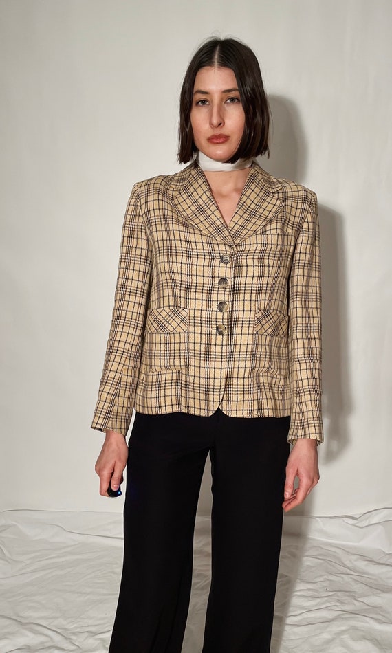 Sonia Rykiel Plaid Blazer