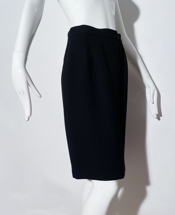 Valentino Black Pencil Skirt