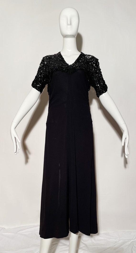 Vintage 1930's Sequin Maxi Dress