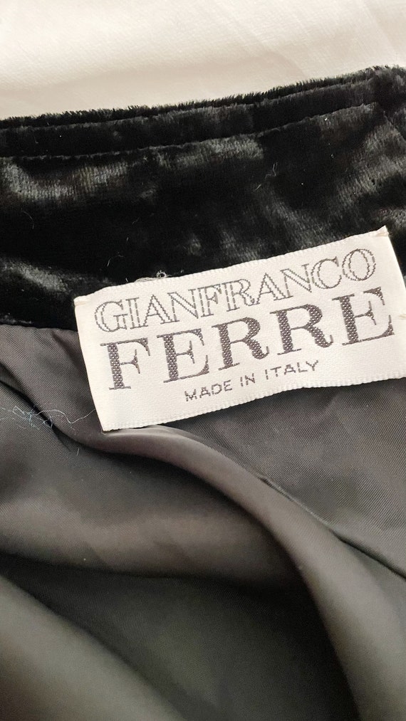 Gianfranco Ferre Velvet Skirt - image 7