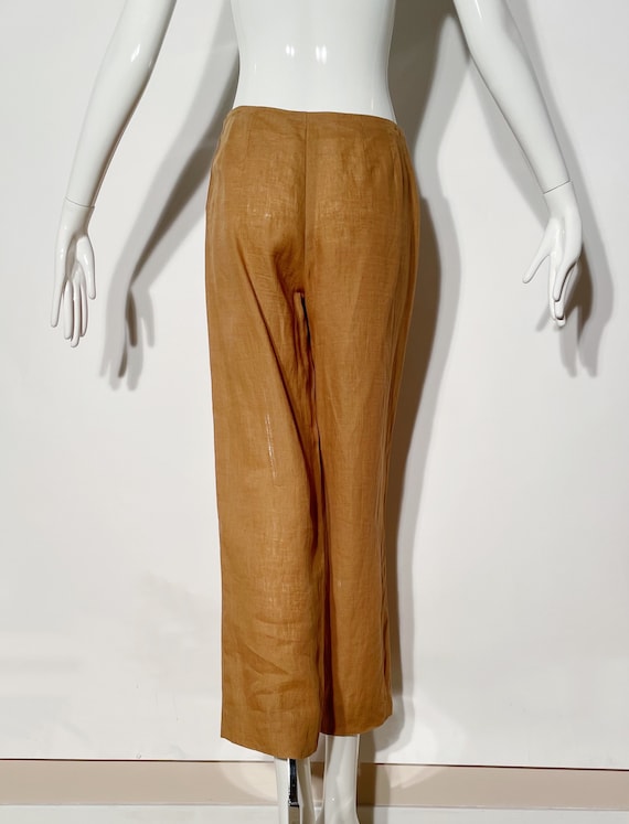 Armani Tan Linen Pants - image 4