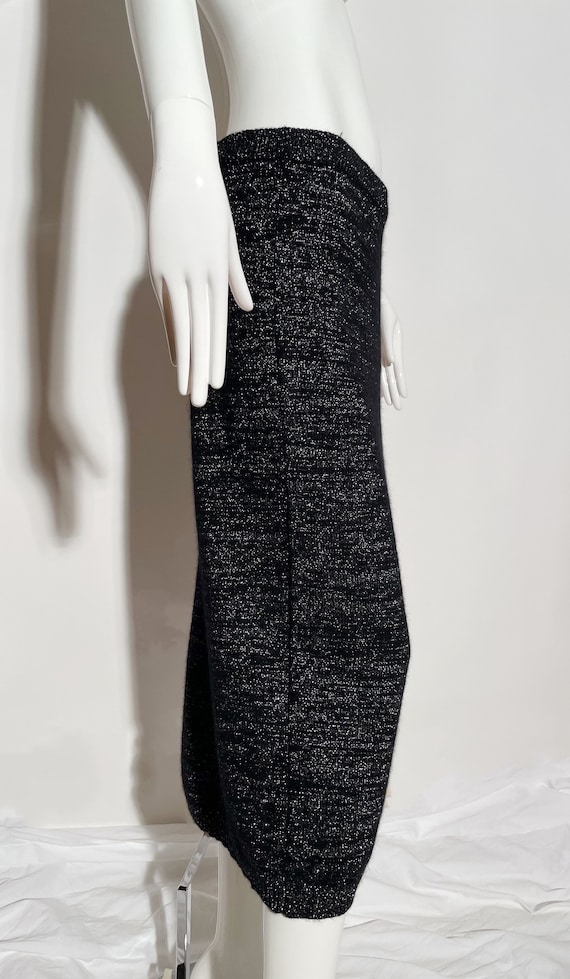 Krizia Metallic Knit Skirt - image 4