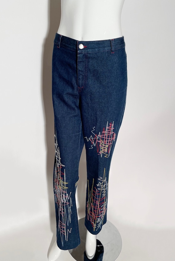 Moschino Embroidered Jeans