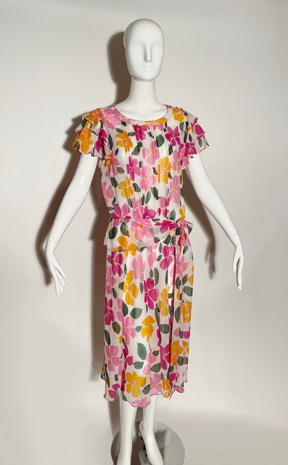 Albert Nipon Boutique Floral Maxi Dress