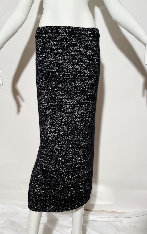 Krizia Metallic Knit Skirt - image 6