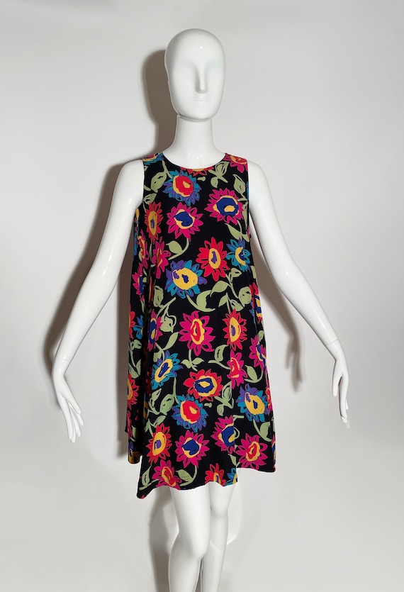 Emanuel Ungaro Silk Floral Dress - image 1