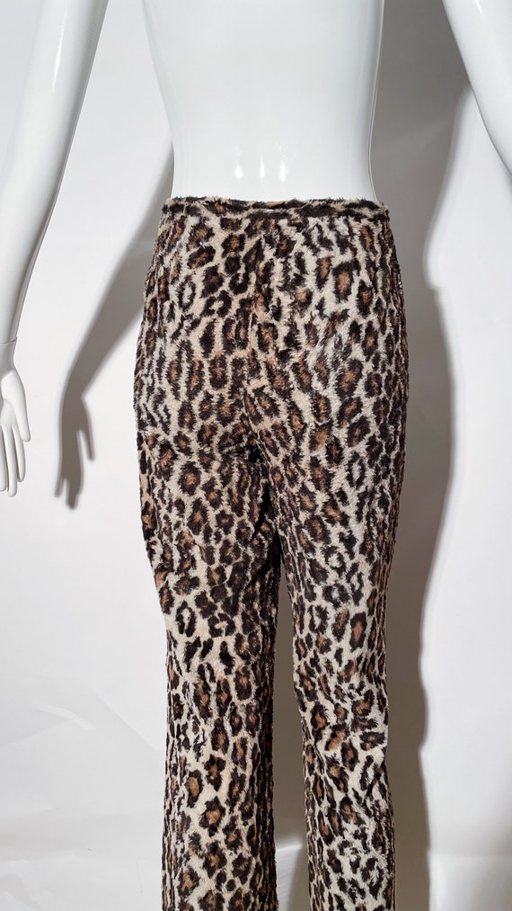 Dolce & Gabbana Fuzzy Leopard Print Pants - image 4
