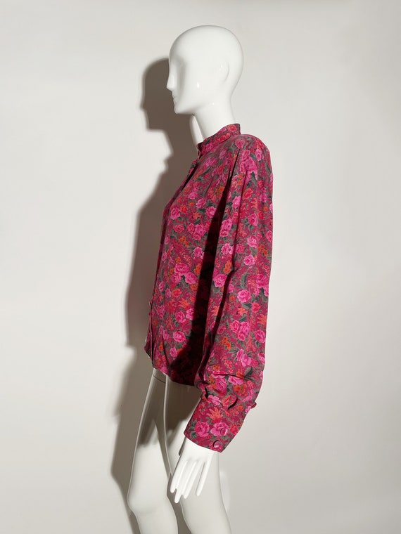 Emanuel Ungaro Floral Button Down Blouse - image 4