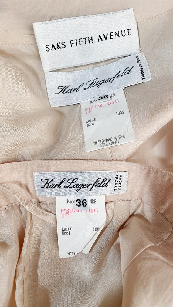 Karl Lagerfeld Blush Skirt Suit - image 7