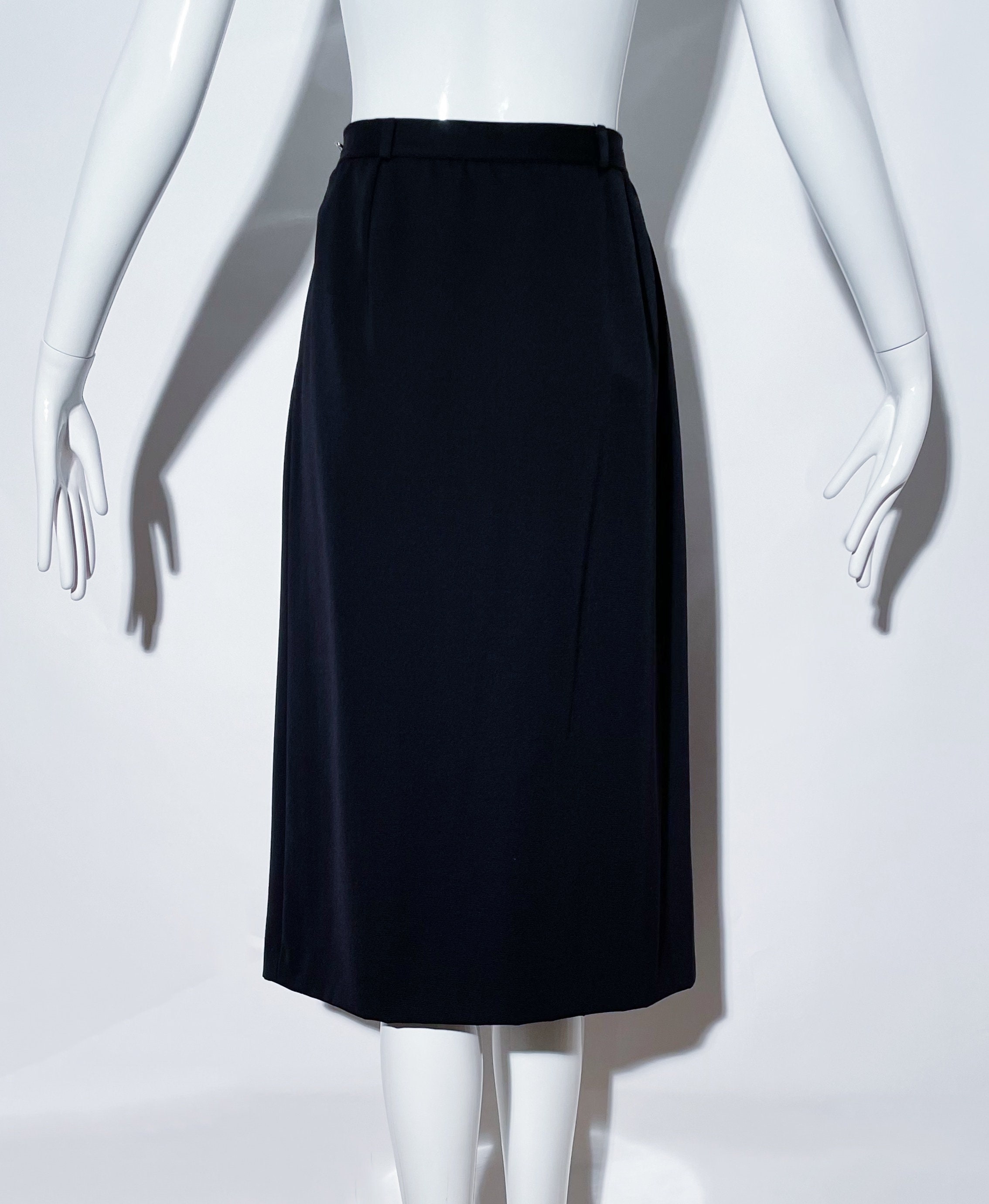 Valentino black pleated skirt cheap
