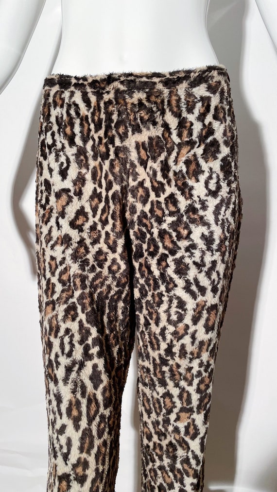 Dolce & Gabbana Fuzzy Leopard Print Pants - image 2