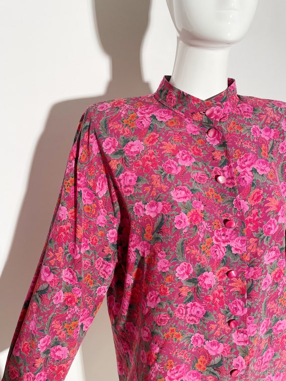 Emanuel Ungaro Floral Button Down Blouse - image 6