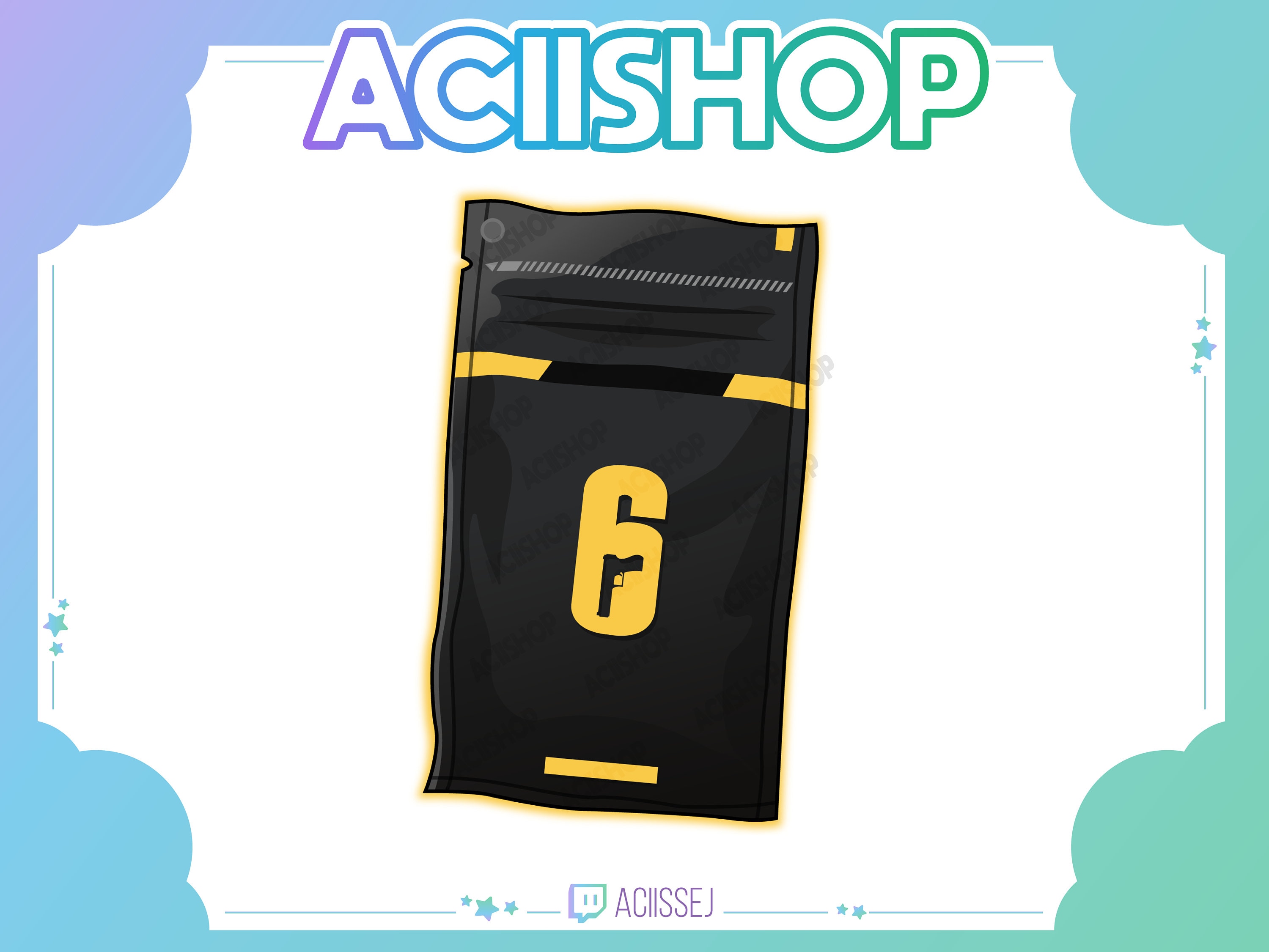 Rainbow Six Siege Legendary yellow Alpha Pack Twitch Emote Channel Point  Icon Twitch R6S Discord Youtube - Etsy