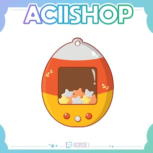 STATIC Halloween Tip Jar for Twitch and YouTube Stream | Cute Candy Corn Tamagotchi Hype Cup | Hypecup for Streamers | StreamElements