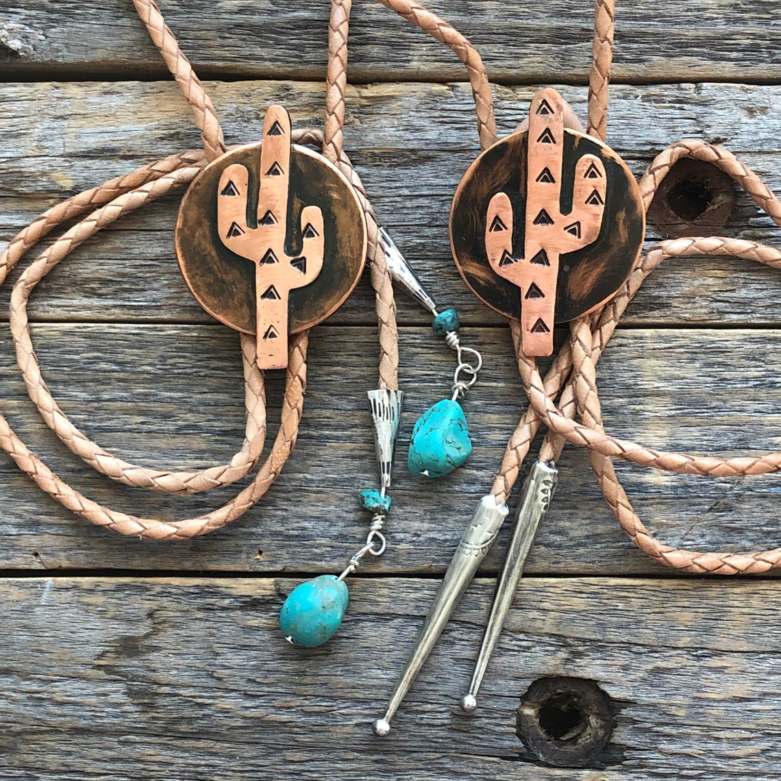 cactus bolo tie
