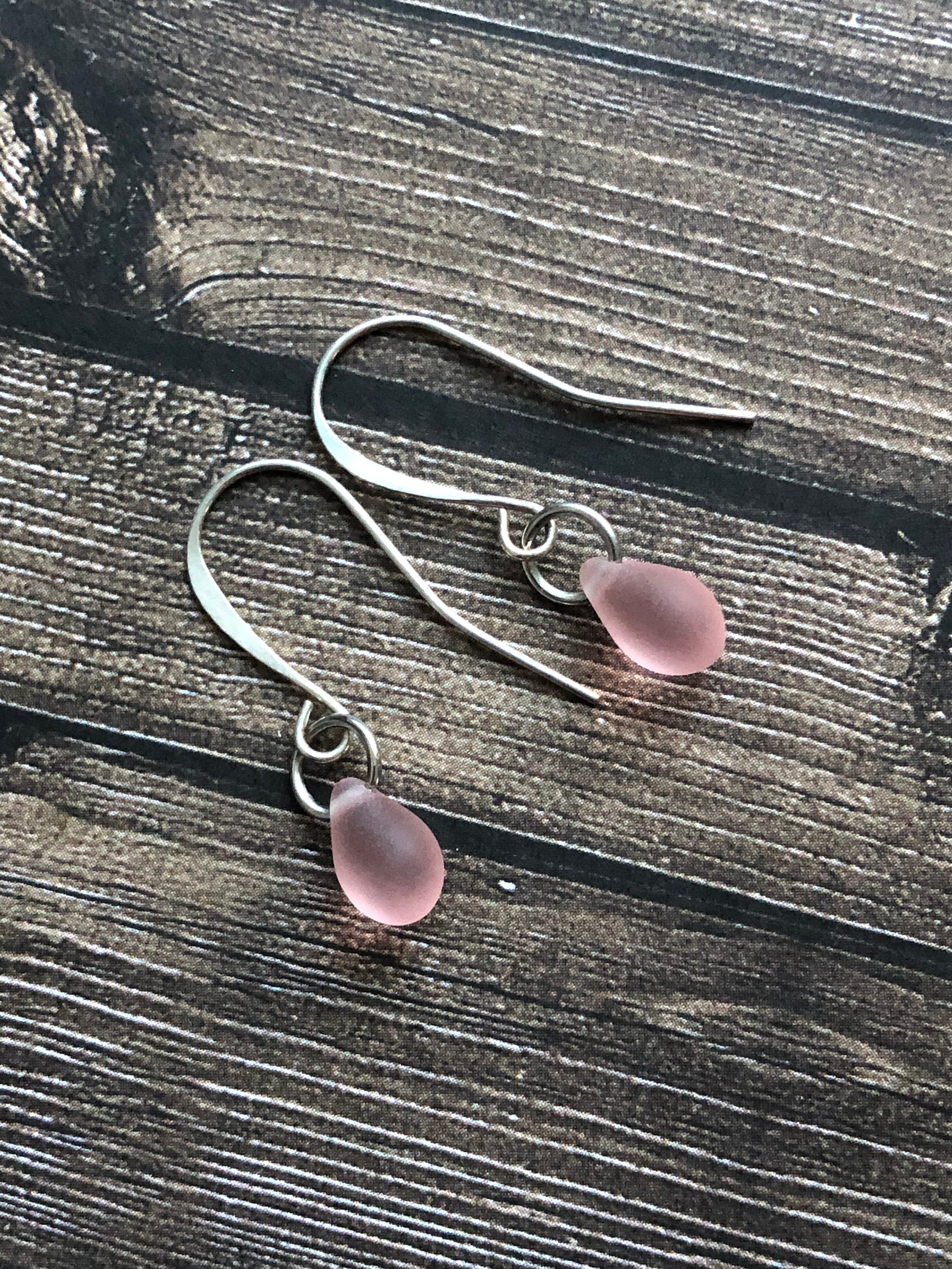 Blush Pink earrings & necklace Set Light Pink Jewelry Set Etsy