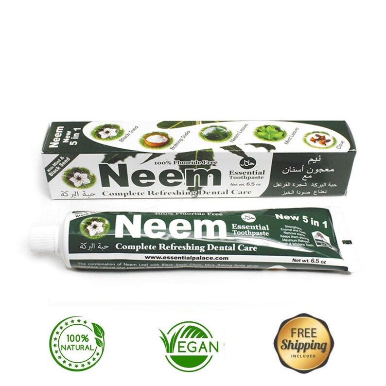 Neem Toothpaste Flouridefree Toothpaste Organic Vegan Etsy