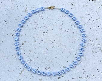 Alice Blue Flower Necklace