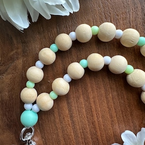 Personalized Teacher Lanyard - Teacher Gift - Custom Lanyard - ID Badge Lanyard - Beaded Lanyard - Nurse Lanyard - Teacher Gift Idea