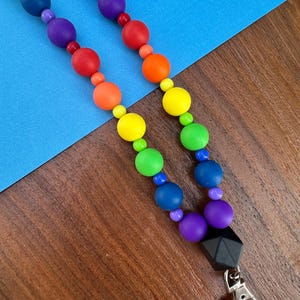 Personalized Teacher Lanyard - Teacher Gift - Custom Lanyard - ID Badge Lanyard - Beaded Lanyard - Nurse Lanyard - Teacher Gift Idea