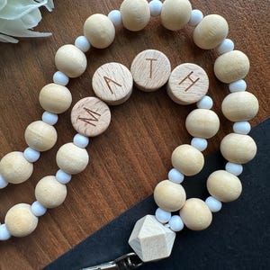 Personalized Teacher Lanyard - Teacher Gift - Custom Lanyard - ID Badge Lanyard - Beaded Lanyard - Nurse Lanyard - Teacher Gift Idea