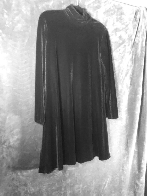 90's Black Crushed Velvet Sheath Dress / Mini/ Turtleneck/ Grunge/ Little Black Dress/ Gothic/ K.C. Spencer 90's Black Crushed Velvet Sheath Dress / Mini/ Turtleneck/ Grunge/ Little Black Dress/ Gothic/ K.C. Spencer