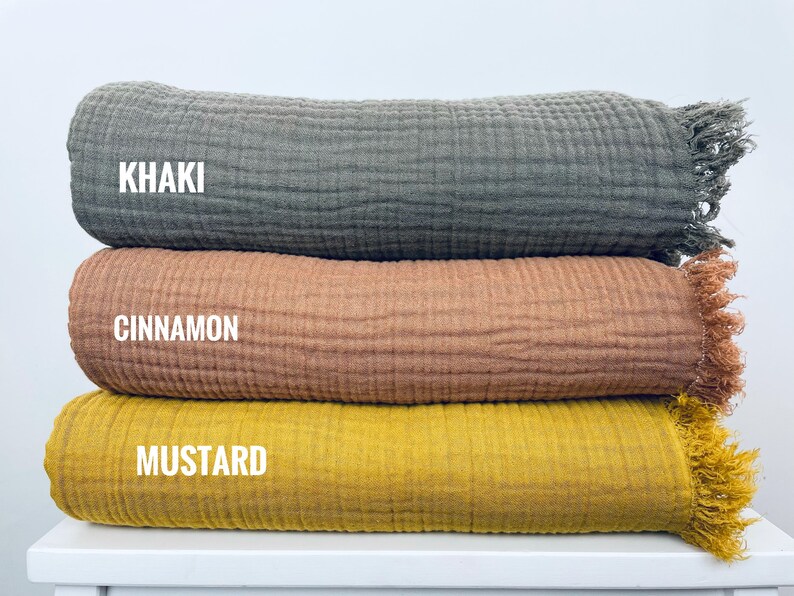 Ultrasoft Cotton Gauze Blanket King Size Coverlet With Etsy