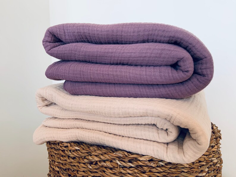 4 Layer Muslin Cotton Blanket Adult Muslin Throw Blanket Etsy