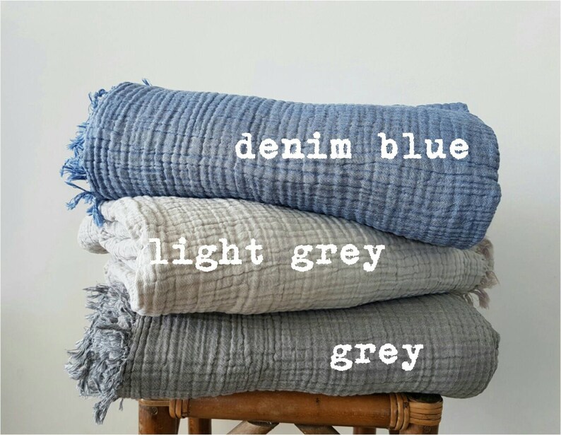 Ultrasoft Cotton Gauze Blanket King Size Coverlet With Etsy UK