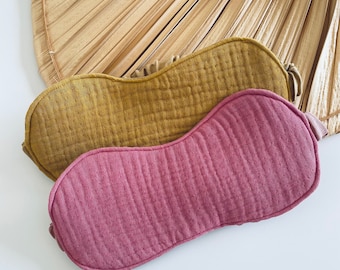 Linnen slapend oogmasker Nachtblinddoek Cadeau voor moeder Light Blockout