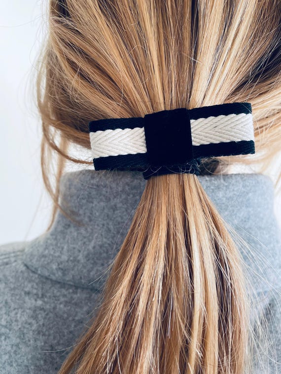 Haarschleifen-Clips – 3er-Set Schwarze Haarschleifen Mit Langem Schwanz | Haarspangen Für Damen & Mädchen, Rutschfester Halt