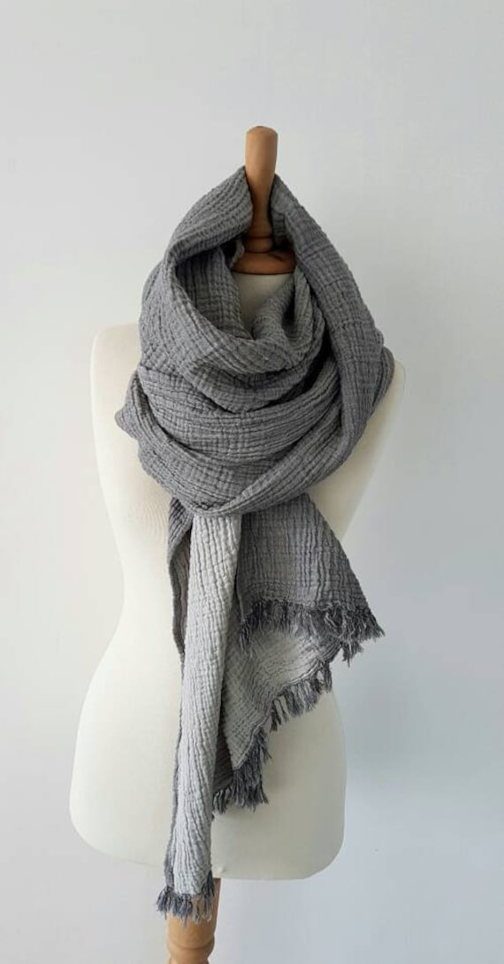 Gray scarves cheap