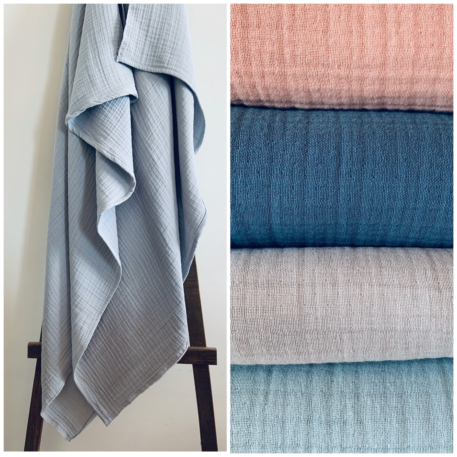 Muslin Throw Blanket Custom Blanket Throw Muslin Cover Etsy