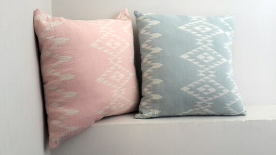 Aztec Pillow Cover Pastel Pink Sham Aztec Pillow Cover Pastel Pillow