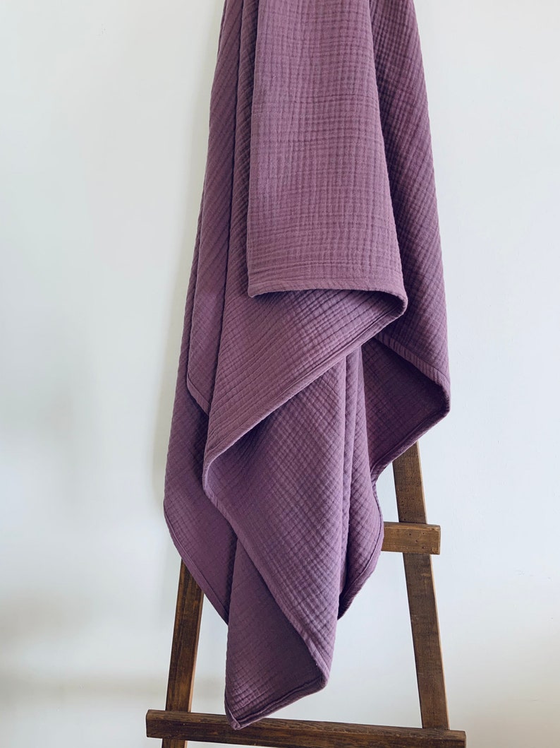 4 Layer Muslin Cotton Blanket Adult Muslin Throw Blanket Etsy
