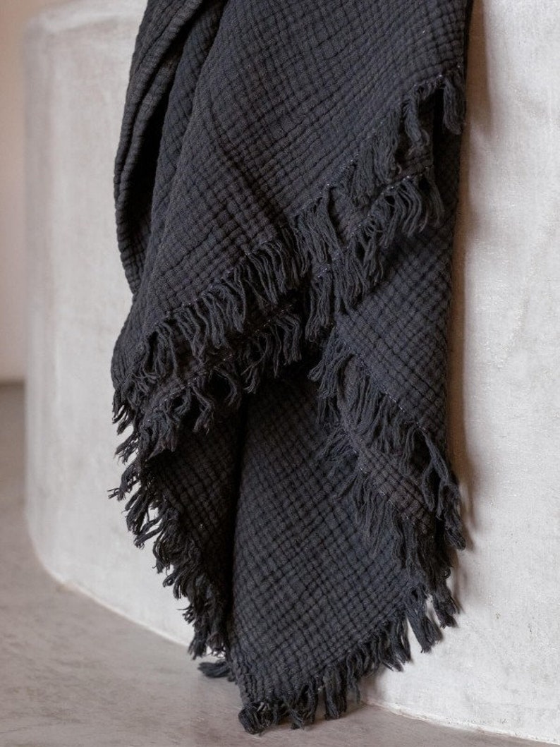 Ultrasoft Cotton Gauze Blanket King Size Coverlet With Etsy