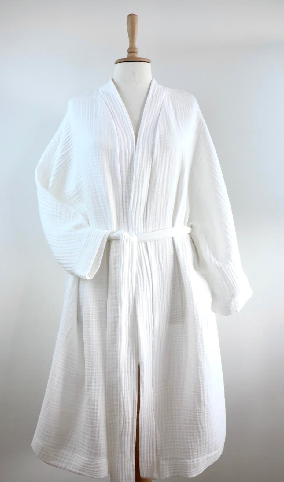 White Bathrobe 13 Colors Available Unisex Bathrobe Soft Etsy