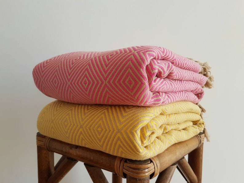 Handloomed Throw Blanket Ultrasoft Cotton Bedspread Big Etsy