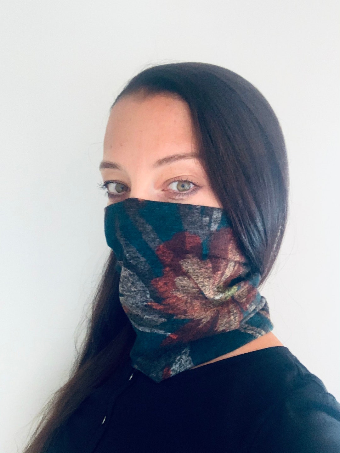 Neck Gaiter for Women&men Neck Warmer Face Cover Scarf Stretchy Cotton