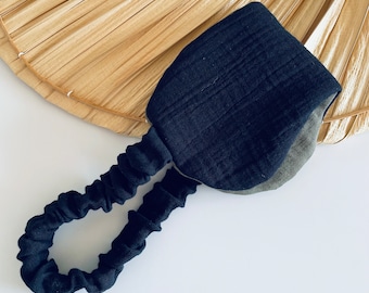 Sleep Eye Mask  Linen and Cotton Eye mask  100 % Natural Fabric and Cotton Padding Handmade Night Eye mask Meditation Travel Mask