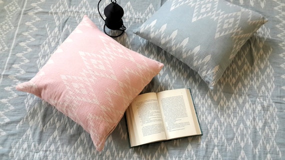 Aztec Pillow Cover Pastel Pink Sham Aztec Pillow Cover Pastel Pillow