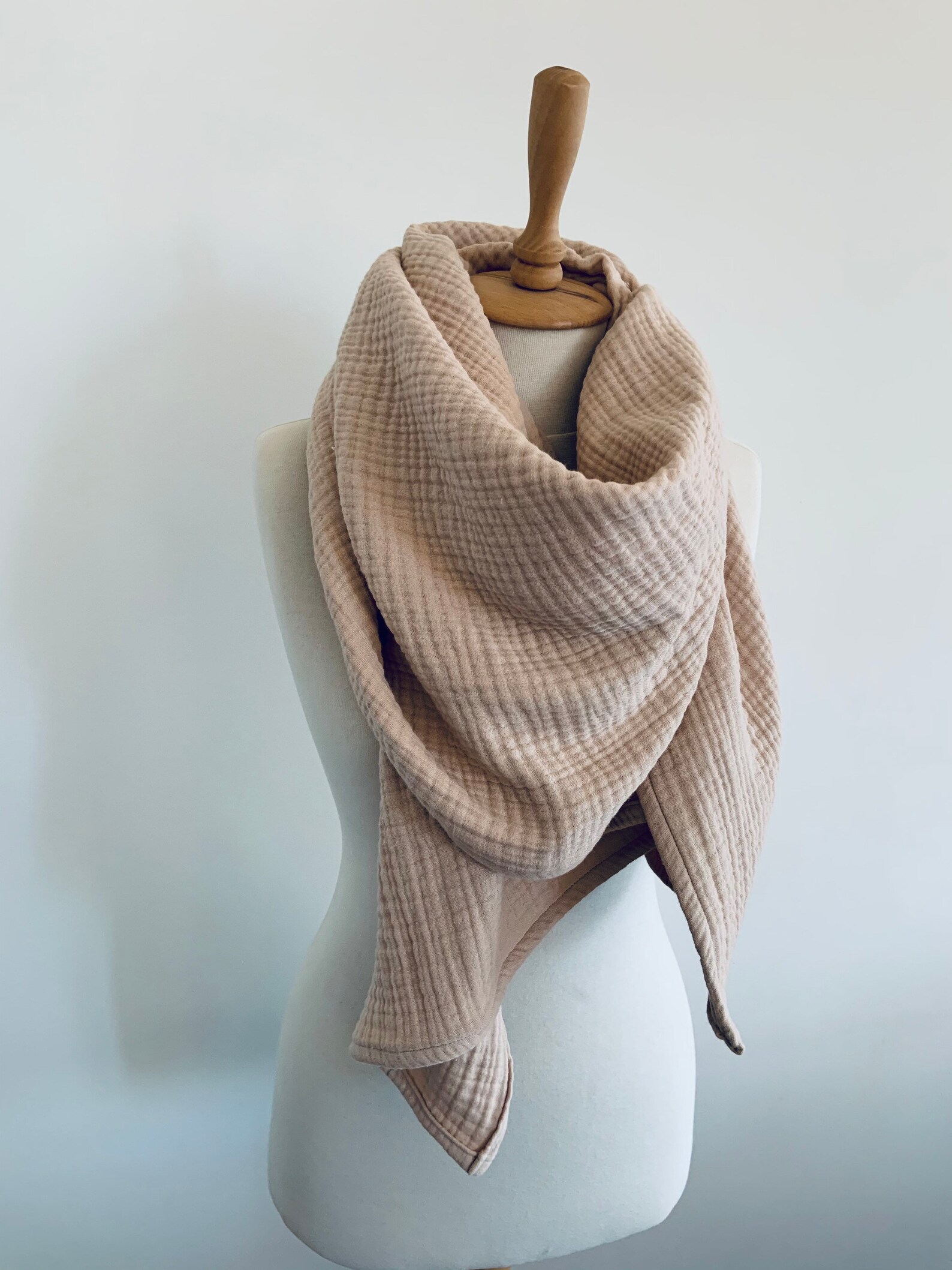 Beige Faux Fur Scarf BCNSV-25WT1015 - Gillingham