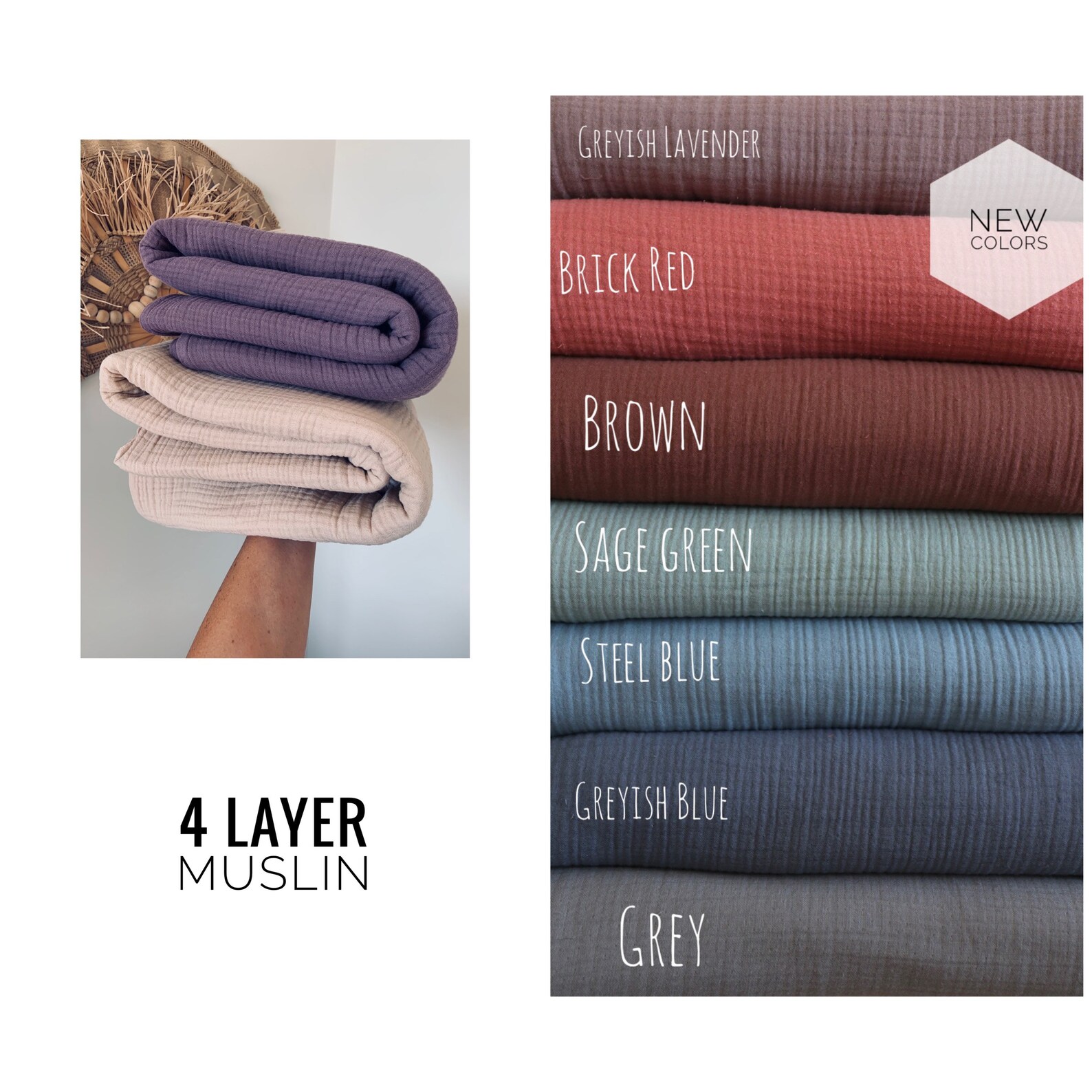 4 Layer Muslin Cotton Blanket Adult Muslin Throw Blanket Etsy