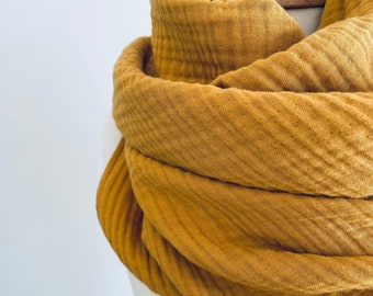 Mustard Yellow Fall Scarf - Huge BohoStyle Shawl - UltraSoft Long Shawl - Comfy Autumn Wrap Scarf CoverUp - Streetstyle Outfit - Comfy Shawl
