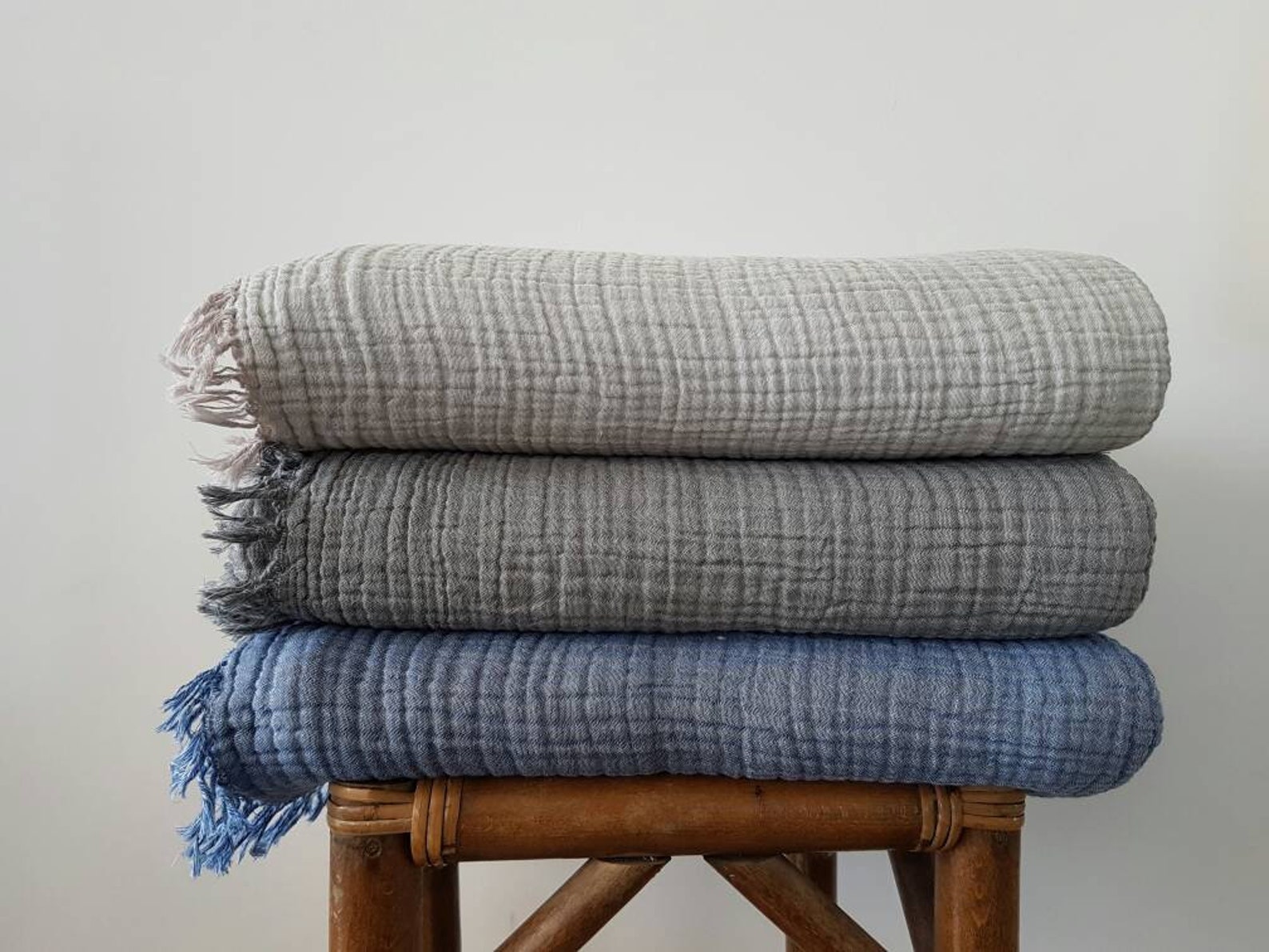 UltraSoft Cotton Gauze Blanket King Size Coverlet with Etsy