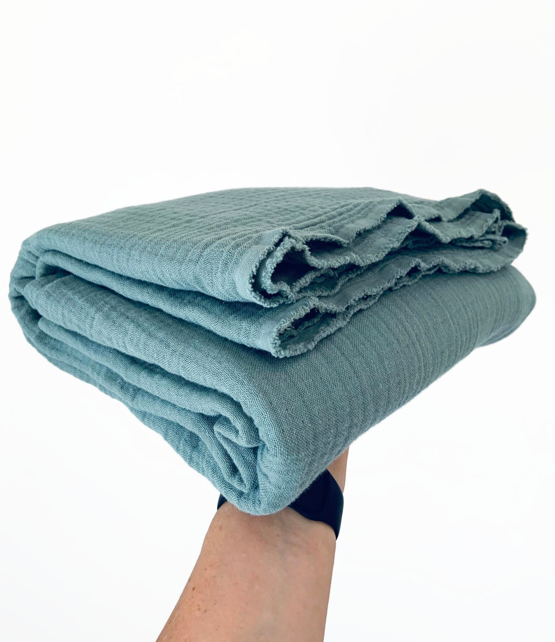 Muslin Throw in Sage Green Custom Blanket Throw Muslin Etsy UK