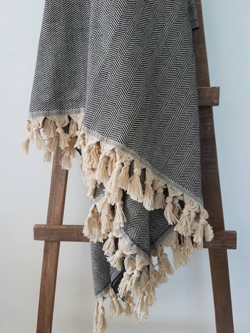 CottonMood Herringbone Blanket - Thumbnail 4
