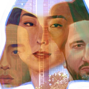 Past Lives movie poster illustration - A3 Poster