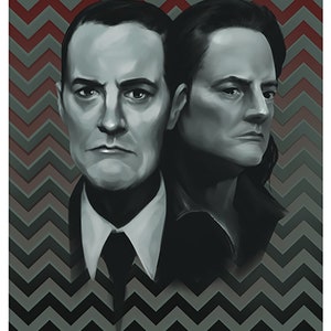 Twin Peaks, The Return, Agent Cooper and Mr C, David Lynch, Kyle MacLachlan, A4 poster, ON SALE