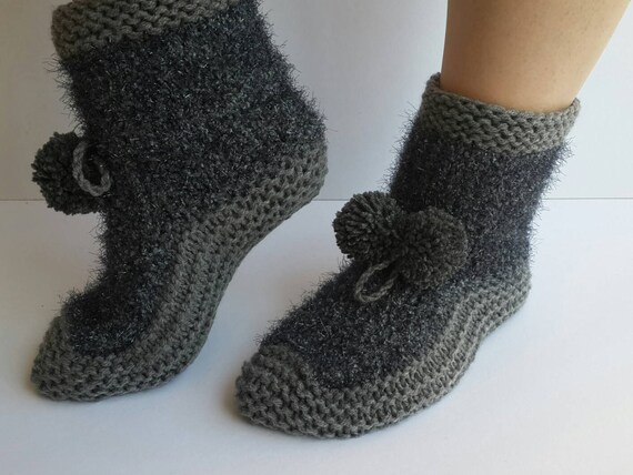 womens knit booties